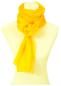 Preview: Gelber Chiffon Seidenschal - einfarbig